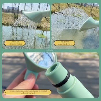 Stropitoare cu gură lungă și duză de pulverizare pentru uz casnic în grădinărit și udarea legumelor