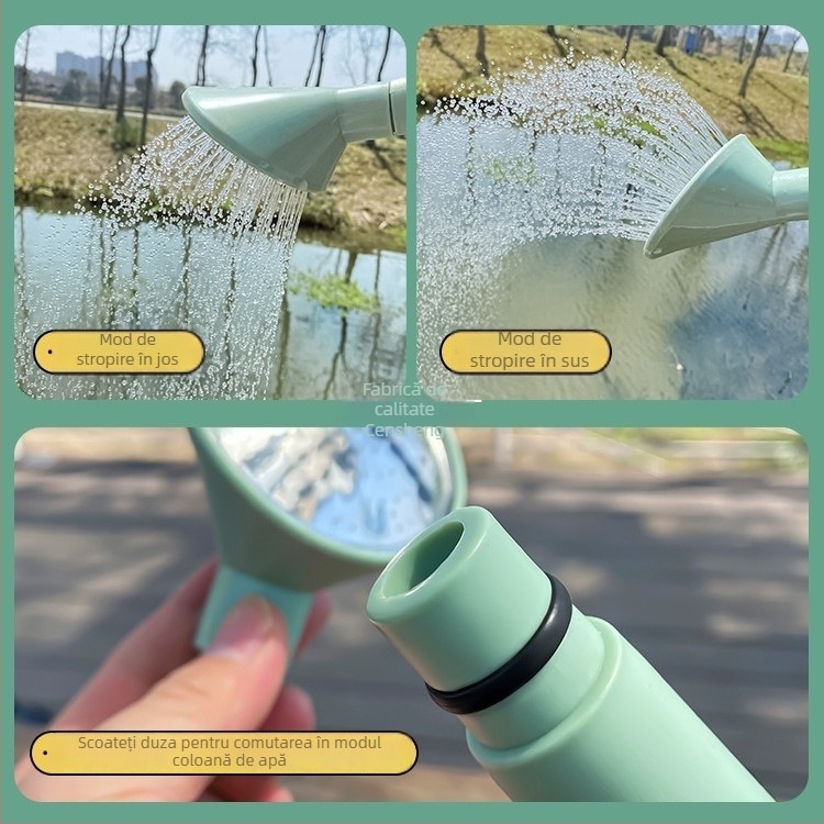 Stropitoare cu gură lungă și duză de pulverizare pentru uz casnic în grădinărit și udarea legumelor