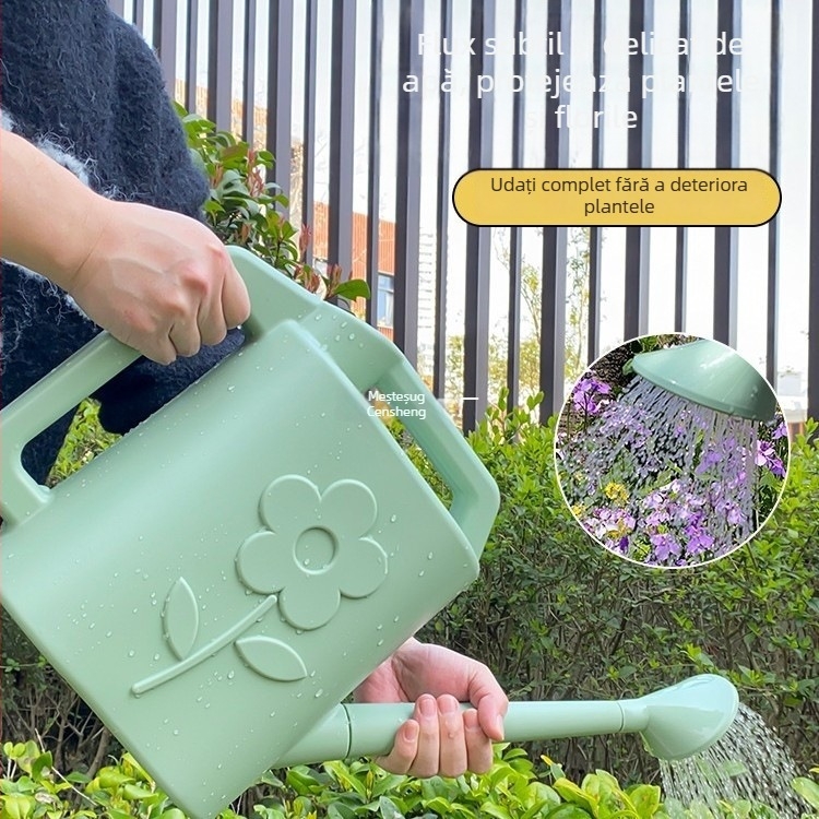 Stropitoare cu gură lungă și duză de pulverizare pentru uz casnic în grădinărit și udarea legumelor