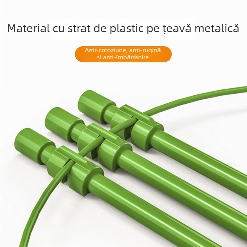Suport reglabil pentru plante cățărătoare din țeavă de oțel cu acoperire din plastic