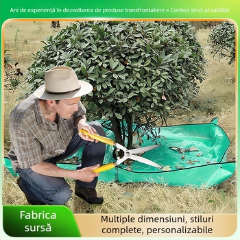 Pătură de colectare a frunzelor pentru grădină, impermeabilă, depozitare peisaj, unelte de grădină, verde