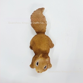 Pandantiv din rășină cu veveriță, ornament peisaj mini pentru grădină și curte