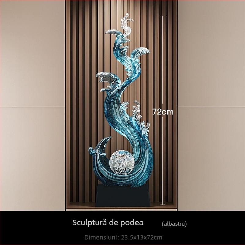 Beihanmei Obiect decorativ din rășină - Stil chinezesc nou pentru sufragerie și mobilier TV