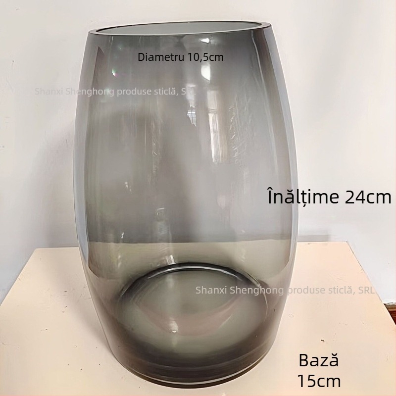 Vază din sticlă obișnuită, stil simplu, pentru recipient ecologic de micro-peisaj și decor hidroponic