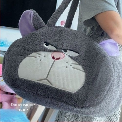 Geantă Tote pentru animale de companie cu design desen animat — material textil, fără licență IP, fără import