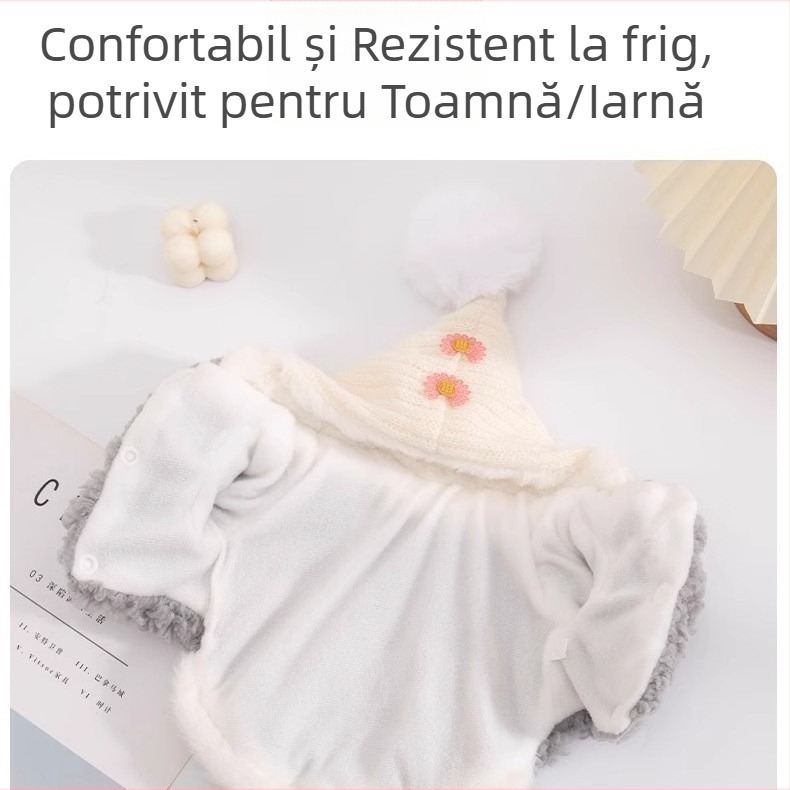 Îmbrăcăminte pentru animale: pălărie din lână cu clopot, stil leisure, brand Amoor
