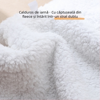 Palton pentru câini cu glugă, iarnă, model waffle, stil lejer, Leshuang Pet Tools