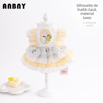 Fustă pentru animale de companie — brand Amber, fibră de poliester, stil prințesă