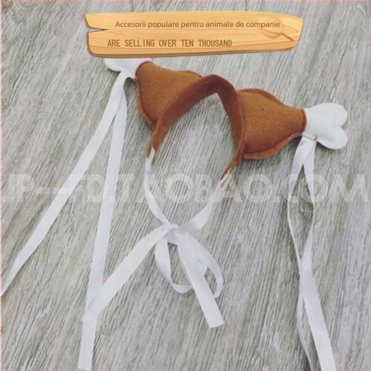 Căpăcel de cap pentru animale de companie în formă de laba de pui - țesătură nețesută, potrivire universală, recuzită amuzantă pentru nunți
