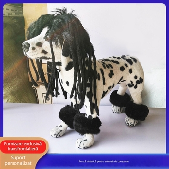 Perucă cu dreadlocks pentru animale de companie (pisici și câini) • Material: sârmă rezistentă la temperaturi înalte • Stil: Lejer • Origine: Zhejiang