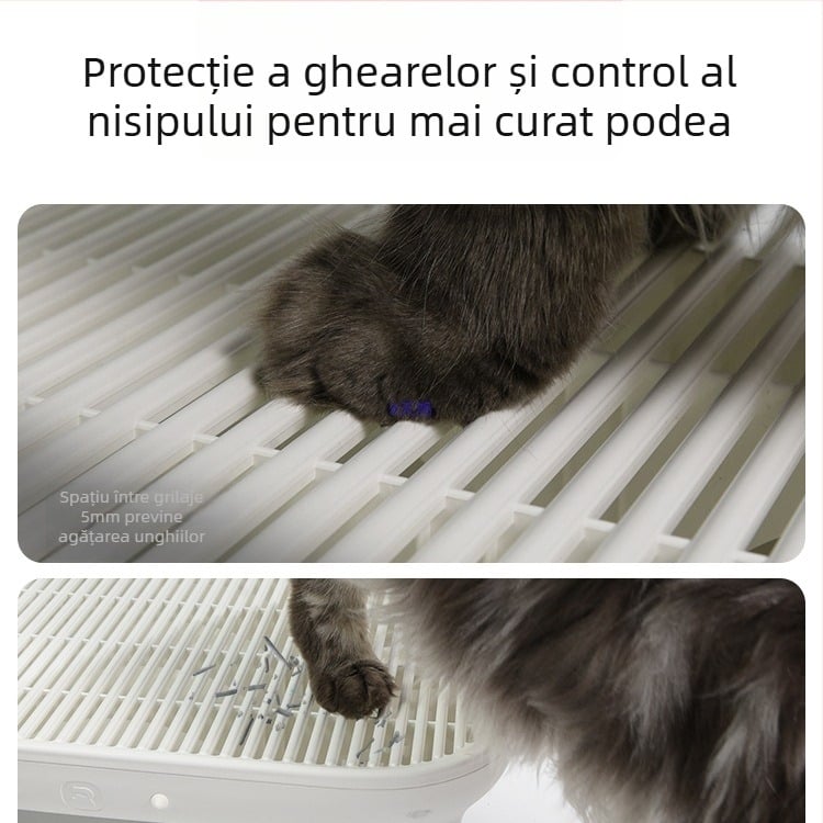 Pedal inteligent de control al nisipului pentru toaletă de pisici, PVC, Xiangrun, compatibil cu 106 cutie de nisip inteligentă pentru pisici, anti-stropire
