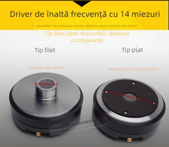 Cap driver tweeter de înaltă calitate cu horn, bobină tweeter 44,4, difuzor profesionist pentru scenă