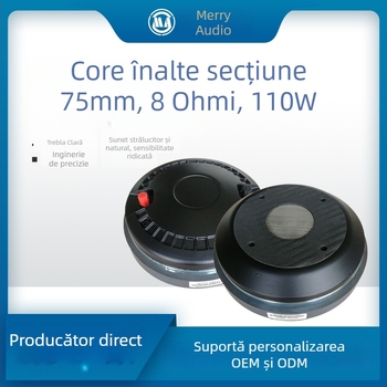Driver de tweeter MR850 (110W, 8Ω) pentru echipamente audio profesionale în exterior — răspuns în frecvență 600-18, sensibilitate 108.5 dB