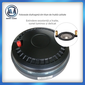 Driver de tweeter MR850 (110W, 8Ω) pentru echipamente audio profesionale în exterior — răspuns în frecvență 600-18, sensibilitate 108.5 dB