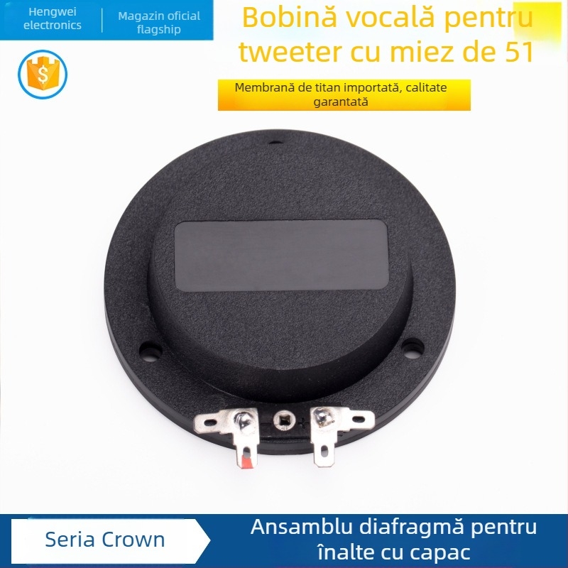 Diapragmă tweeter 51-core, bobină de voce 51.2 pentru tweeter, diapragmă titan 51.3, accesorii pentru driver horn