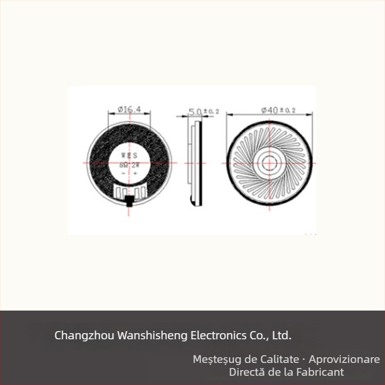 Everything Difuzor auto impermeabil — diafragmă non-papier, magnet intern, directivitate unipunct, răspuns în frecvență 0.55–5 kHz