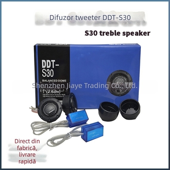Tweeter auto DDT-S30 – 4Ω, 180W, 12V, 4–26 kHz, sensibilitate 92 dB