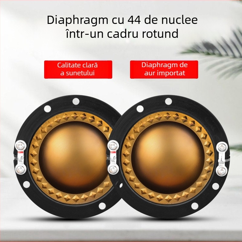Difuzor driver cu cadru rotund și membrană — 44 nuclee, bobină de înaltă frecvență 44.4, putere mare, pentru echipamente audio mari
