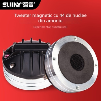 Cap de difuzor tweeter cu horn, 44 nuclee, magnet neodimiu – pentru boxe profesionale de scenă, gură plată