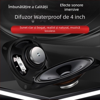 ERQU Difuzor coaxial impermeabil, 8 Ω, 15 W, Magnet din neodimiu, Spectru complet de frecvențe medii și înalte