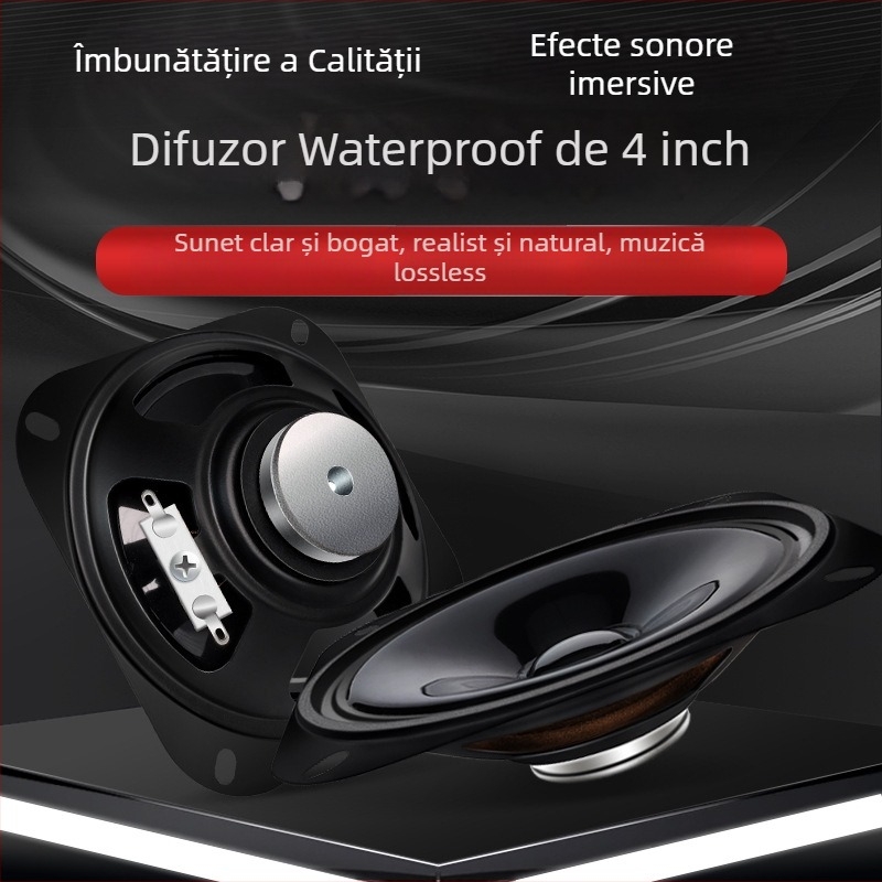 ERQU Difuzor coaxial impermeabil, 8 Ω, 15 W, Magnet din neodimiu, Spectru complet de frecvențe medii și înalte