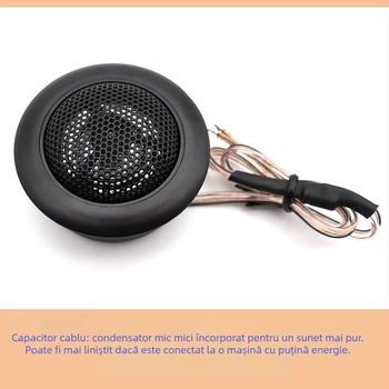 MA260 tweeter auto, impedanță 4 Ω, sensibilitate 93 dB, răspuns în frecvență 2 kHz–22 kHz