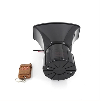 Corn de alarmă fără fir cu patru tonuri, 12V, pentru mașini și motociclete, model KX-5008, 100W, 4Ω, 120–150 dB, telecomandă