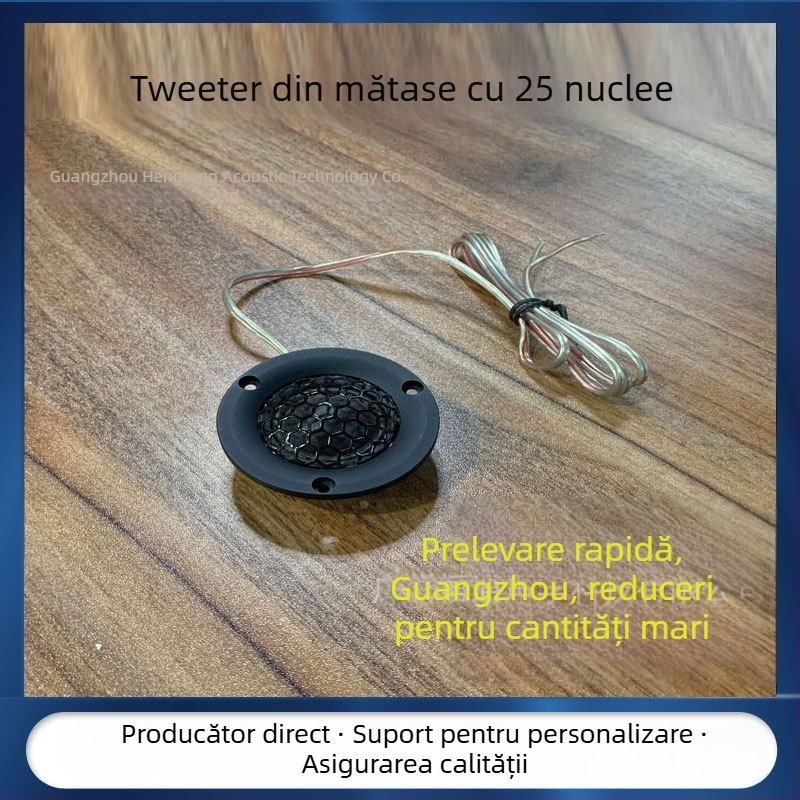 Difuzor tweeter pentru mașină, design cu 20 de nuclee, 20 W, 4 Ω, interval de frecvență 1,75 Hz–20 kHz, sensibilitate 92 dB