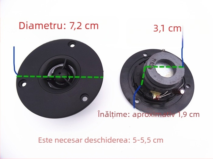 Sistem de difuzoare tweeter cu amplificator și subwoofer