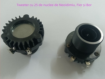 Bright tweeter NdFeB, model 5 euro 25-core