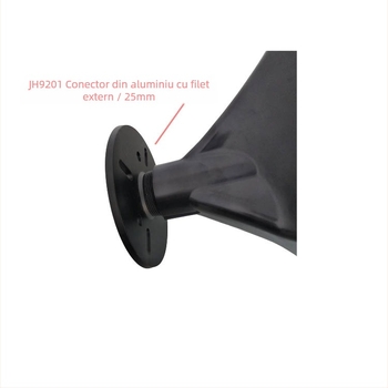 Adaptor pentru difuzor de înalte cu port cu filet extern și cap flanșă, Aluminiu, Model 1#