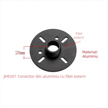 Adaptor pentru difuzor de înalte cu port cu filet extern și cap flanșă, Aluminiu, Model 1#