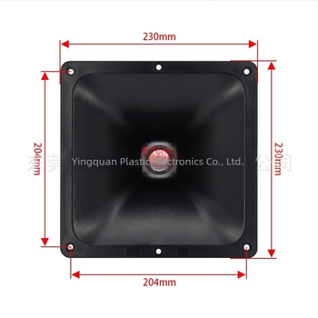 Songact Sh35-3 Horn pătrat din plastic filetat, cu gât 26 și tweeter 34/44