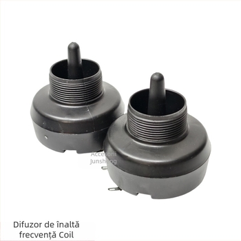Tweeter electric cu bobină, cap piezoelectric și corn piezoelectric — accesorii pentru tweeter audio