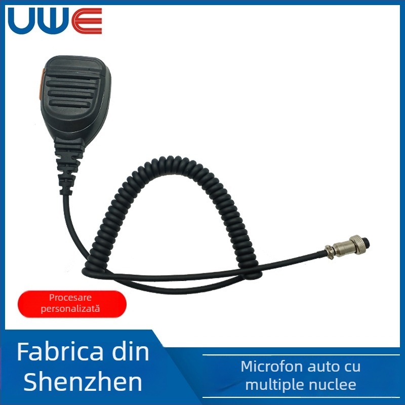 Accesorii pentru walkie-talkie: microfon de mână cu 6 nuclee/4 nuclee pentru autovehicul cu aviație și difuzor portabil compact
