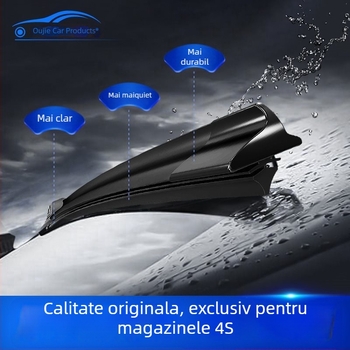 Ștergător fără ramă pentru față și spate; ansamblu braț ștergător: 20; unghi de ștergere: 45°; tensiune motor: 48V; material: plastic