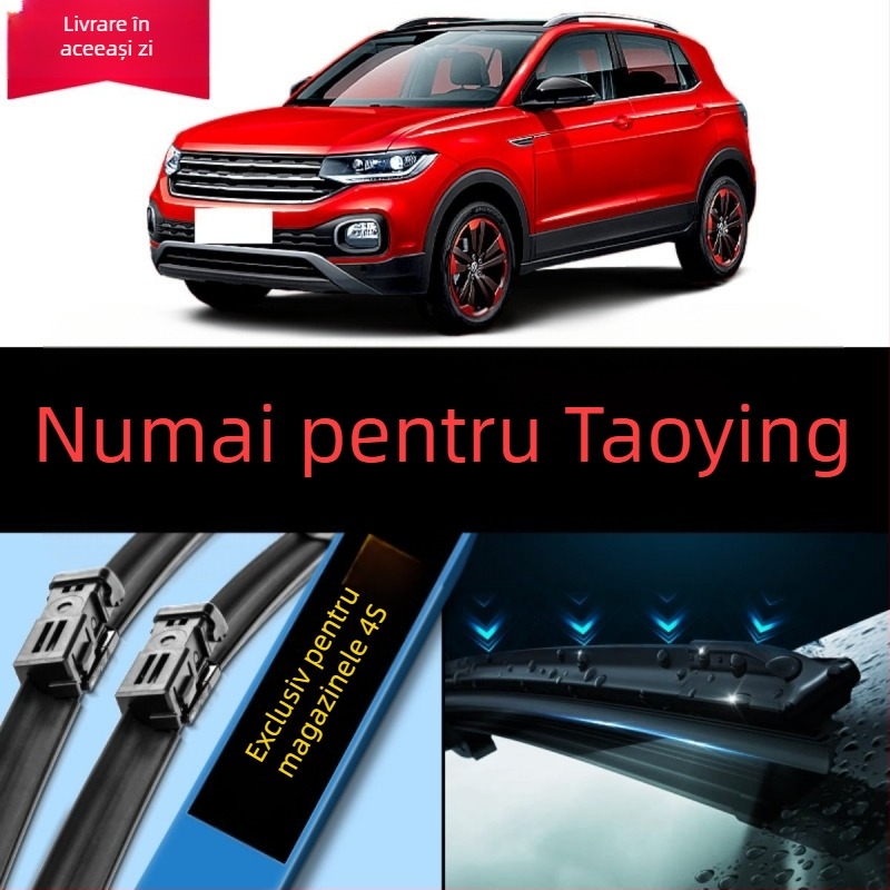 Ștergător fără ramă pentru față și spate; ansamblu braț ștergător: 20; unghi de ștergere: 45°; tensiune motor: 48V; material: plastic