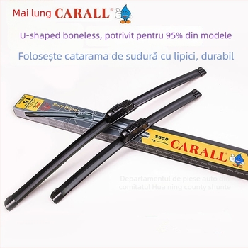 Ștergător fără ramă, cu interfață universală în formă de U, pentru mașini electrice și camioane; ștergere pe o parte