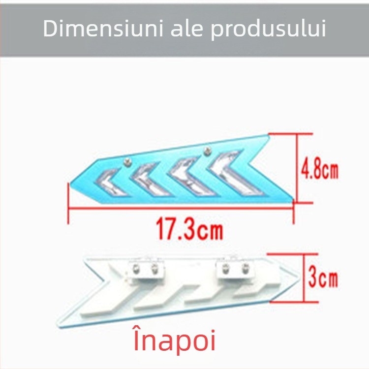 Presor pentru ștergătoare auto, model decorativ 039B, plastic, brand YTY, compatibil cu mașinile