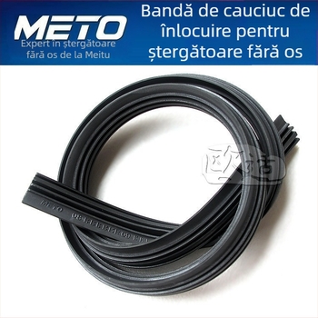 Ștergător fără ramă, tip U, bandă de cauciuc, universal pentru autoturisme și motociclete, compatibil Yamaha MT-07