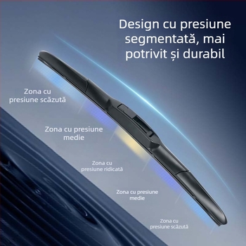 Ștergătoare auto universale în formă de U, liniștite, în trei etape