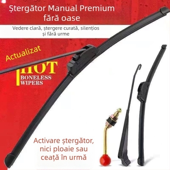 Ansamblu ștergător manual pentru tricicluri electrice și scutere de mobilitate, unghi de ștergere 90°, rază locală, piesa 6008