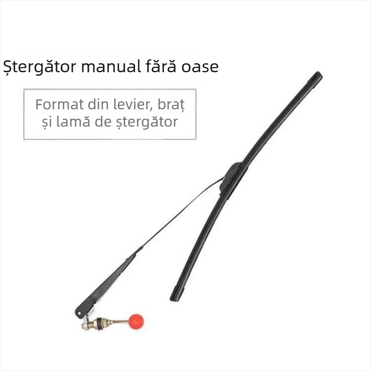 Ansamblu ștergător manual pentru tricicluri electrice și scutere de mobilitate, unghi de ștergere 90°, rază locală, piesa 6008