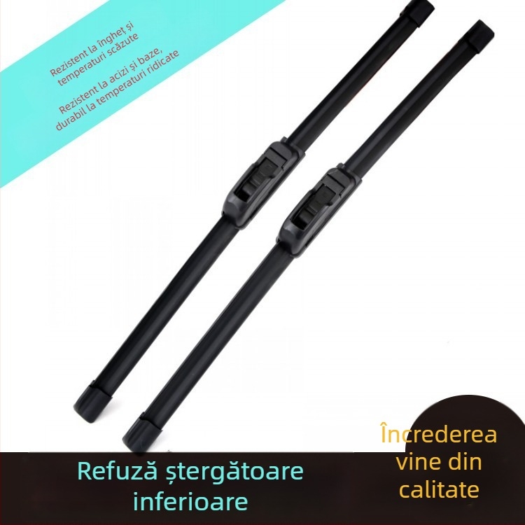 Ștergător parbriz auto fără ramă – 360° acoperire, model 6546546, ansamblu braț 550, 12–48V