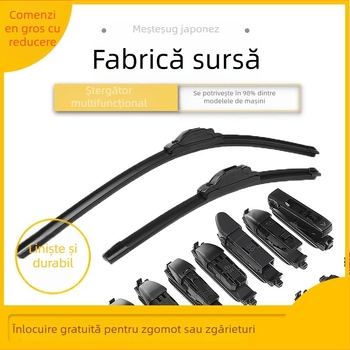 Ștergător auto fără ramă – model FQYB601A, unghi de ștergere 180°, ștergător integral, material cauciuc, interfață dop lateral tip dovetail