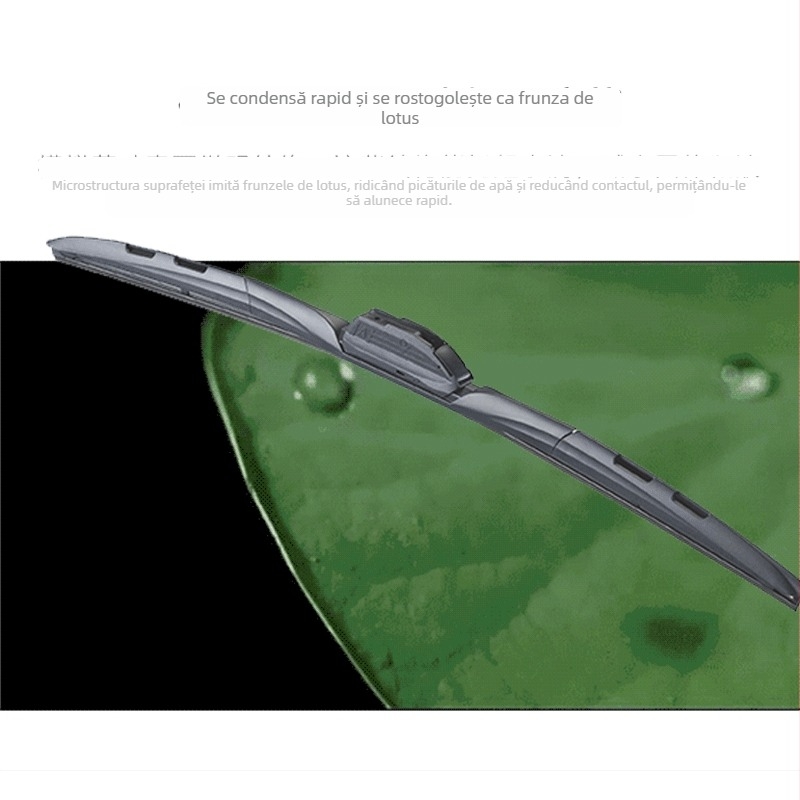 Ștergător auto cu acoperire din silicon, multifuncțional, 3- și 5-seciuni, model T191, marca PONSEE, rază de 180°, compatibil cu mai mult de 99% dintre vehicule, materiale: POM/PVC/silicon/otel