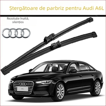 Ștergătoare parbriz frameless originale pentru Audi A6L, față și spate, silențioase
