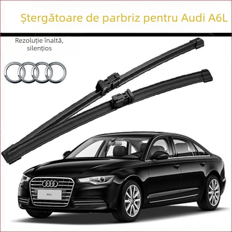 Ștergătoare parbriz frameless originale pentru Audi A6L, față și spate, silențioase