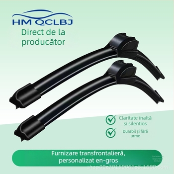 Ștergător universal fără ramă, tip U, pentru mașini, 12V, ștergere pe o parte, potrivit pentru vehicule cu trei și patru roți