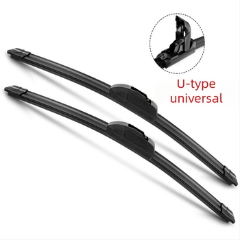 Ștergător universal fără ramă, tip U, pentru mașini, 12V, ștergere pe o parte, potrivit pentru vehicule cu trei și patru roți